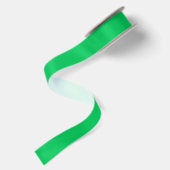 Ruban En Satin Couleur Uni : Vert Émeraude (Dos)
