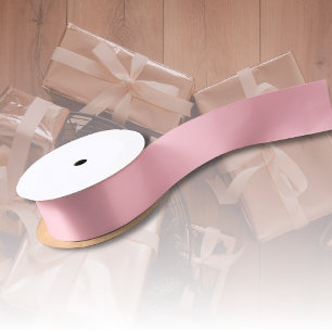 Ruban En Satin Couleur unie rose rose tendance   Classic Elegant