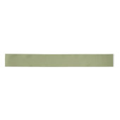 Ruban En Satin Couleur vert mousse atténué (Devant)
