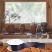 Ruban En Satin Couleurs de tendance - Couleur bleu marine - Solid