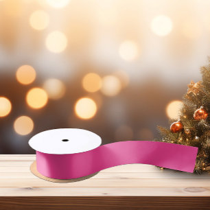 Ruban En Satin Couleurs modernes - Ruban rose néon violet satiné