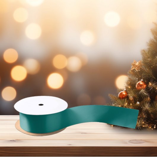 Ruban En Satin Couleurs modernes - Ruban satiné Turquoise foncé