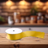 Ruban En Satin Couleurs tendance - Couleur jaune Sunburst - Solid