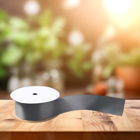 Ruban En Satin Couleurs tendance - Gris d'ardoise - Solide