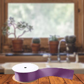 Ruban En Satin Couleurs Tendances - Couleur Plum Violet - Solide