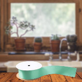 Ruban En Satin Couleurs Tendances - Couleur Vert Minty - Solide