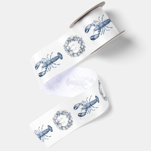 Ruban En Satin Couronne de homard bleu de Nouvelle-Angleterre + c