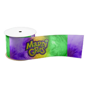 Ruban En Satin Couronne festive de SlipperyJoe thème Mardi Gras r