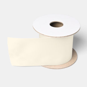 Ruban En Satin crème beurrée minimaliste uni élégant chic