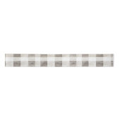 Ruban En Satin Crème Tan Bio Plaid Stripes Rustique Noël (Devant)