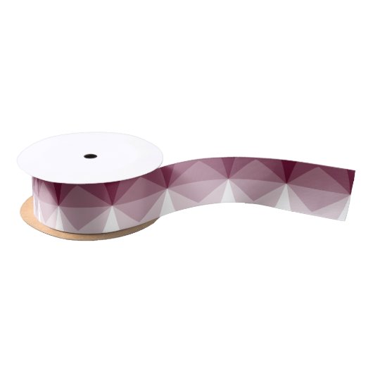 Ruban En Satin Cube Bourgogne en gradient au blanc (Bobine)