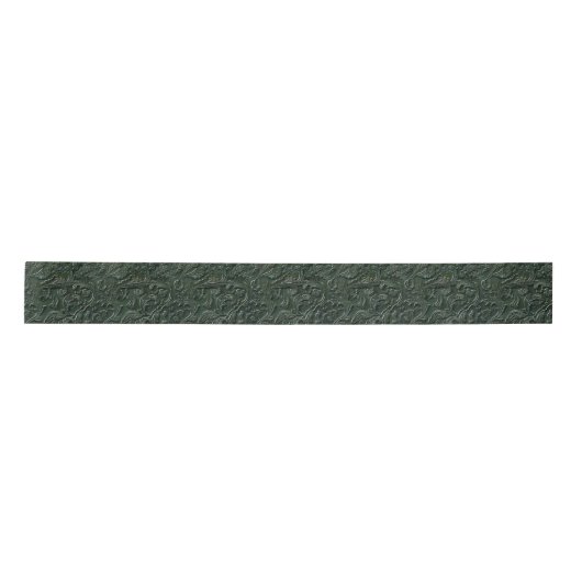 Ruban En Satin Cuir rustique vert foncé à outils (Devant)