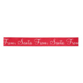 Ruban En Satin Cuisine De Père Noël Script Holiday Moderne Rouge  (Devant)