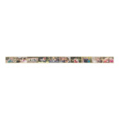 Ruban En Satin Custom Modern Cool Trendy Birthday Photo Gift Wrap (Devant)