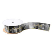 Ruban En Satin Custom Retro Cool Trendy Birthday Photo Gift Wrap (Bobine)