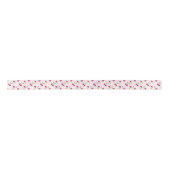 Ruban En Satin Cute Cherry Print Pattern Coquette Pink Fruit (Devant)