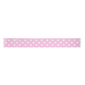 Ruban En Satin Cute Classic rose et blanc Polka point (Devant)
