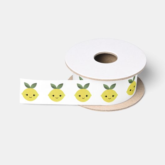 Ruban En Satin Cute Kawaii Lemon (Bobine)