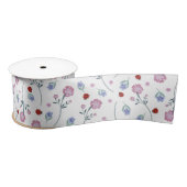 Ruban En Satin Cute Ladybug Polka dot Daisy Flower Russe Motif (Bobine)