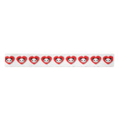 Ruban En Satin Cute Panda Bear In Red Heart (Devant)
