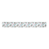 Ruban En Satin Cute Raccoon Motif (Devant)