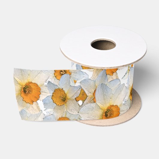 Ruban En Satin Daffodile frais (Bobine)
