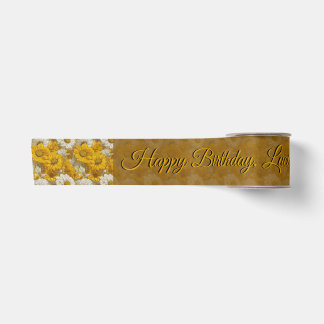 Ruban En Satin Daisy Élégant 60e Anniversaire Pour Grand-Père Jau
