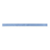 Ruban En Satin Damier bleu de cobalt classique (Devant)