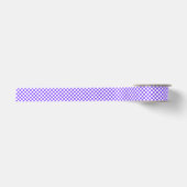 Ruban En Satin Damier violet classique visuel  (Devant)