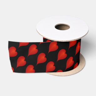 Ruban En Satin Danse Coeurs rouges Art numérique Abstrait moderne