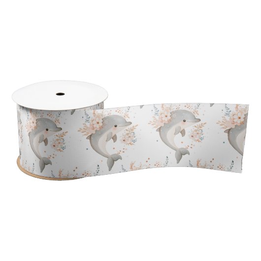 Ruban En Satin Dauphin mignon (Bobine)