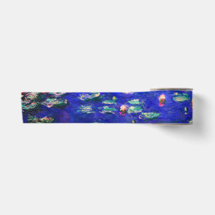 Ruban En Satin De jolies nénuphars vintage par Claude Monet