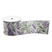 Ruban En Satin Découpage floral Lilac et Sage (Bobine)