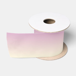 Ruban En Satin Dégradé de violet doux et de vanille