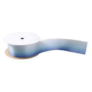 Ruban En Satin Dégradé Ombre Bleu