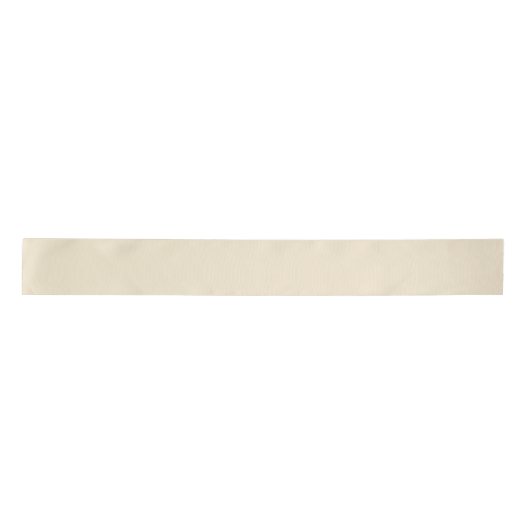 Ruban En Satin Délicate couleur crème beige solide (Devant)