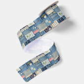 Ruban En Satin Denim Patchwork (Dos)