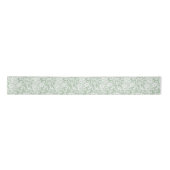 Ruban En Satin Dentelle blanche sur Sage Green (Devant)