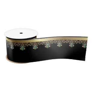 Ruban En Satin Dentelle d'or