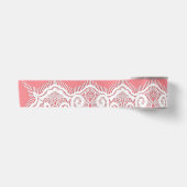 Ruban En Satin Dentelle rose et blanc vieux mode vintage (Devant)