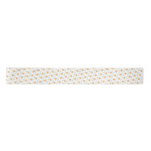 Ruban En Satin Des pêches simples avec Motif Feuille (Devant)