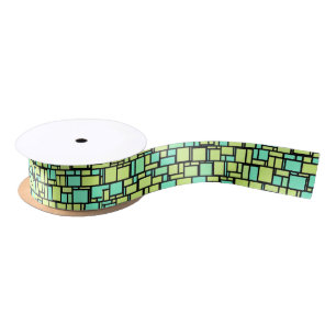 Ruban En Satin Des TIles vertes
