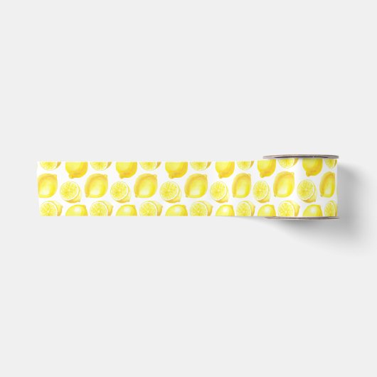 Ruban En Satin Design motif citron (Devant)