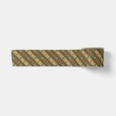 Ruban En Satin Design Sud-Ouest Vert Tan Brown (Devant)
