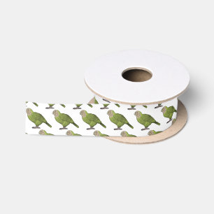 Ruban En Satin dessin animé d'oiseaux de Kakapo