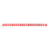 Ruban En Satin Diagonal Christmas Red & White Stripes (Devant)