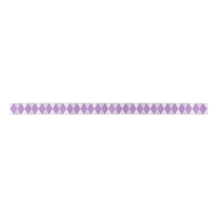 Ruban En Satin Diamant à motifs de losanges pourpre de violette