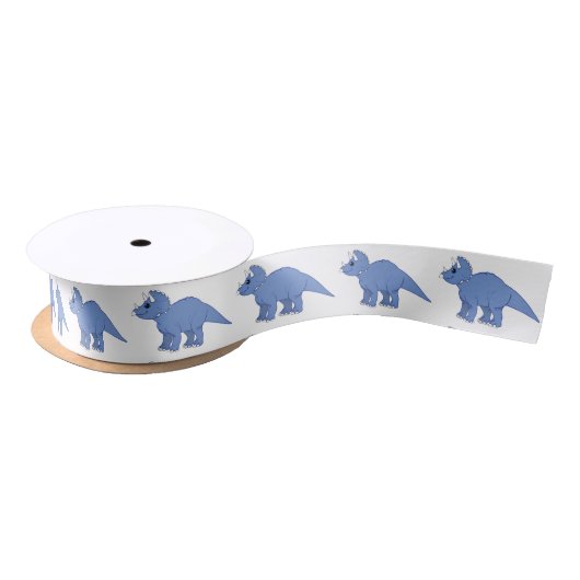 Ruban En Satin Dinosaures : Triceratops 1,5 pouces (Bobine)