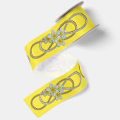 Ruban En Satin Double Infinity BiColor Frangipani + votre backgr. (Dos)