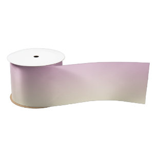Ruban En Satin Doux pourpre et rayure vanille